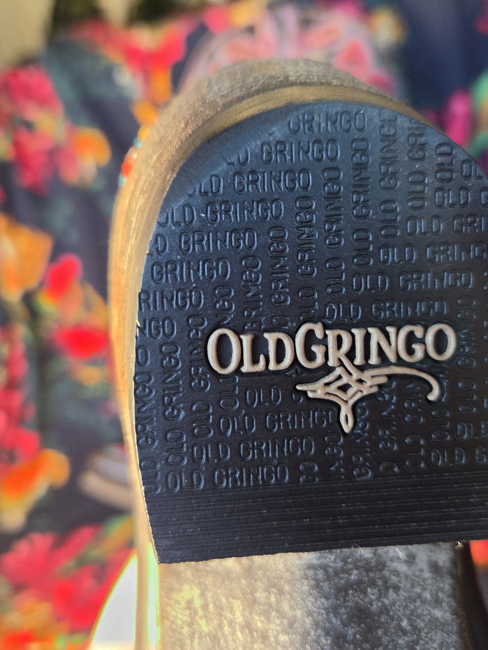 Old Gringo Pink Leather Embroidered Floral Western Boots - Picture 3 of 5